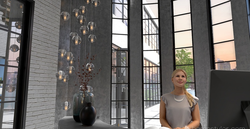 Eco friendly design studio Interior Design Render