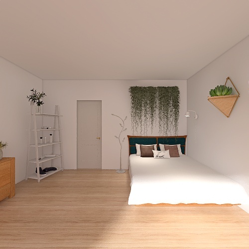 second bedroom 3d design renderings