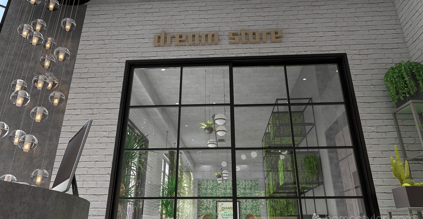 Eco friendly design studio Interior Design Render
