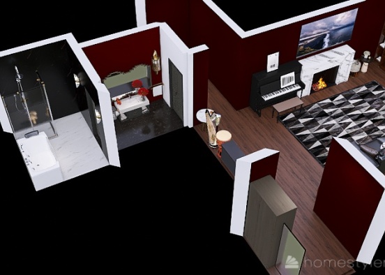 Copy of U2A2 ( My bedroom) Welcome to my home (Mark H) Design Rendering