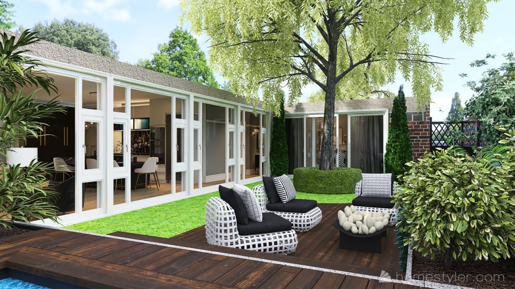 Backyard 3d design renderings