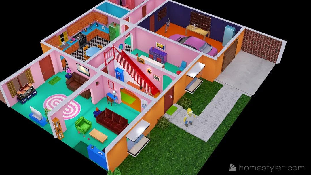 The Simpson 3d design renderings