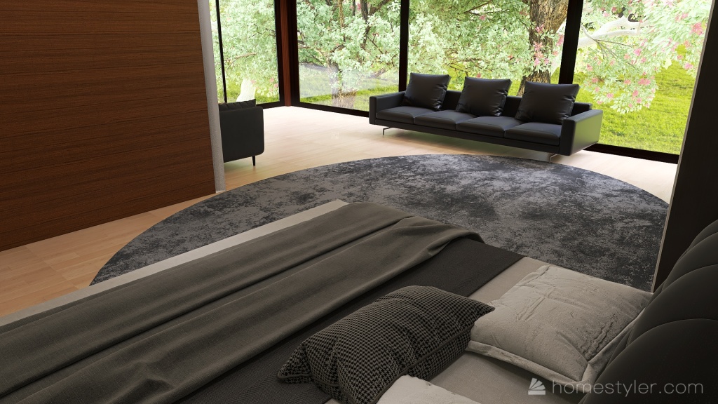 mansión moderna en la naturaleza 3d design renderings
