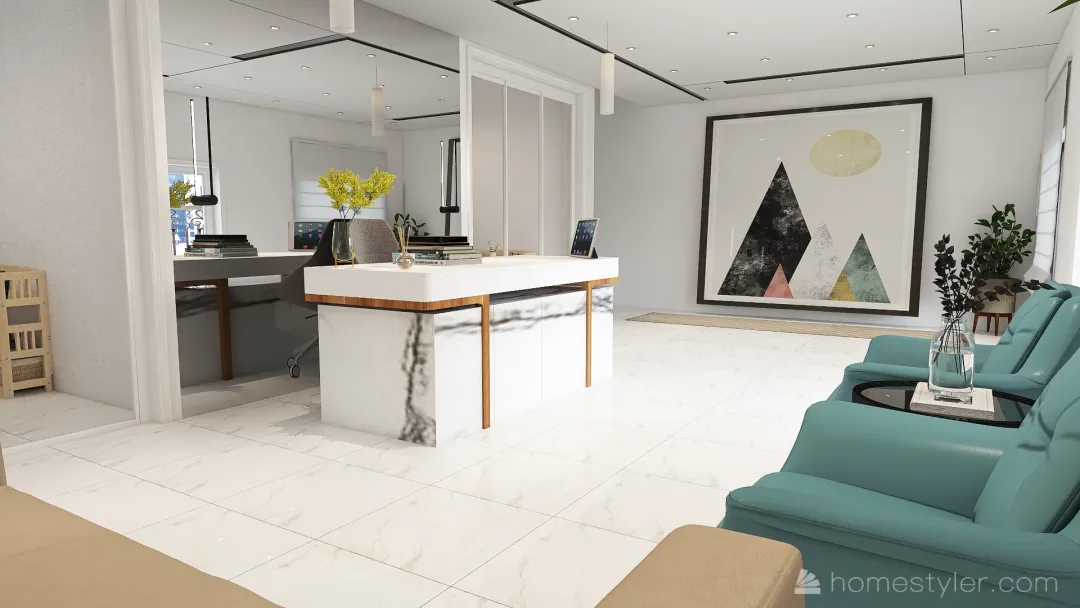 Emcel sales office 3d design renderings