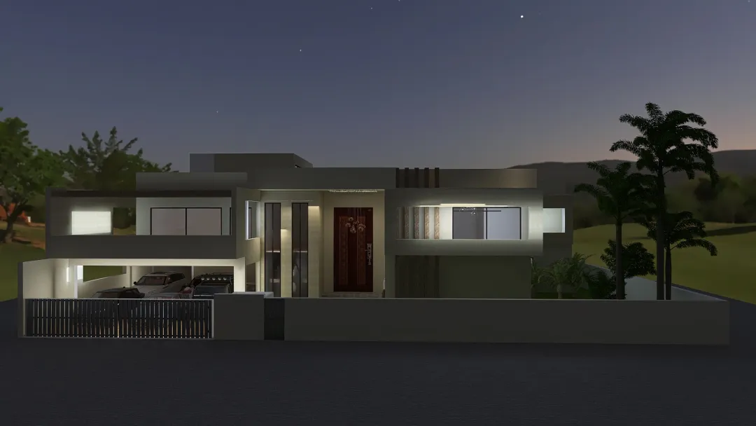 Gen Jabar Residence DHA 3d design renderings