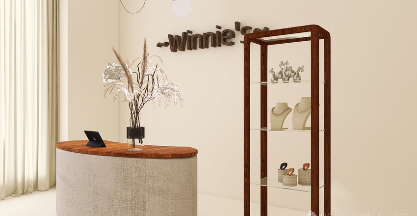 Winnie's Boutique Interior Design Render