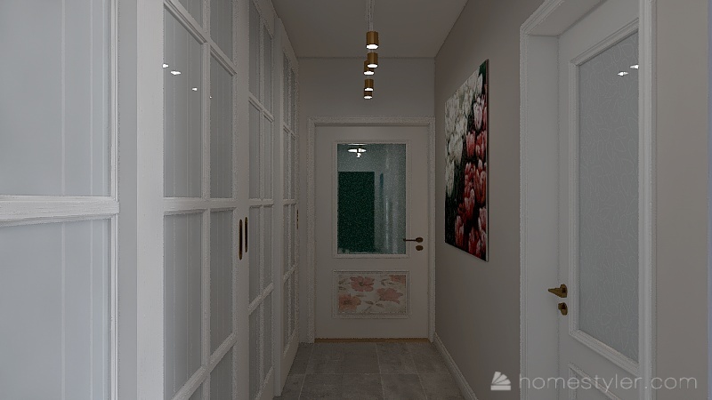 Кухня и Прихожая 3d design renderings