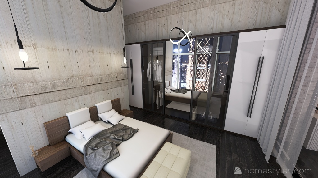 industrial loft 3d design renderings