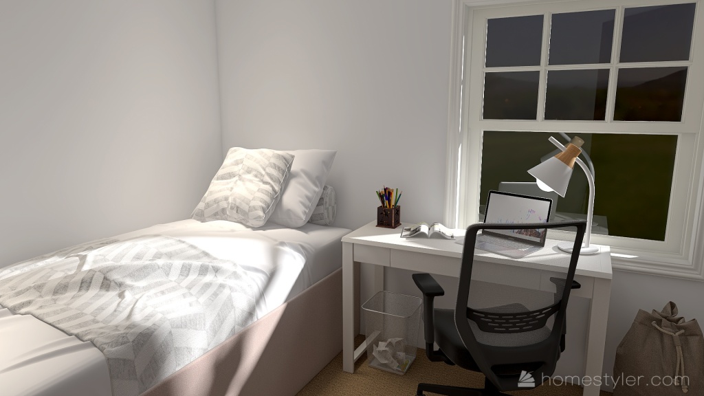 NC Bedroom 3d design renderings