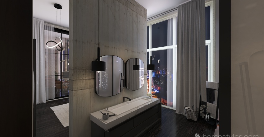 industrial loft 3d design renderings
