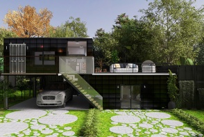 Shipping Container home Design Rendering
