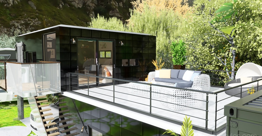 Shipping Container home 3d design renderings