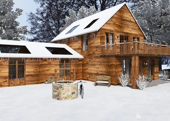 Small cocooning chalet Design Rendering