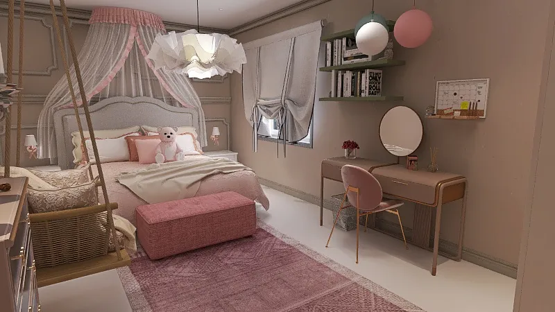 Princess Room 3d design renderings