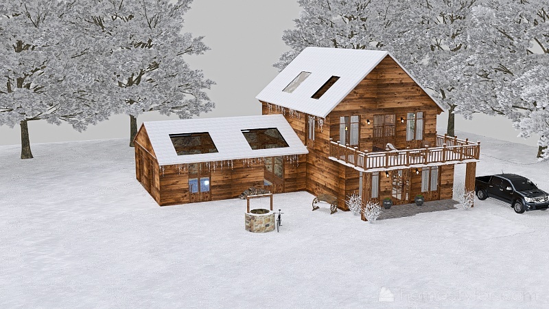 Small cocooning chalet 3d design picture 449.57