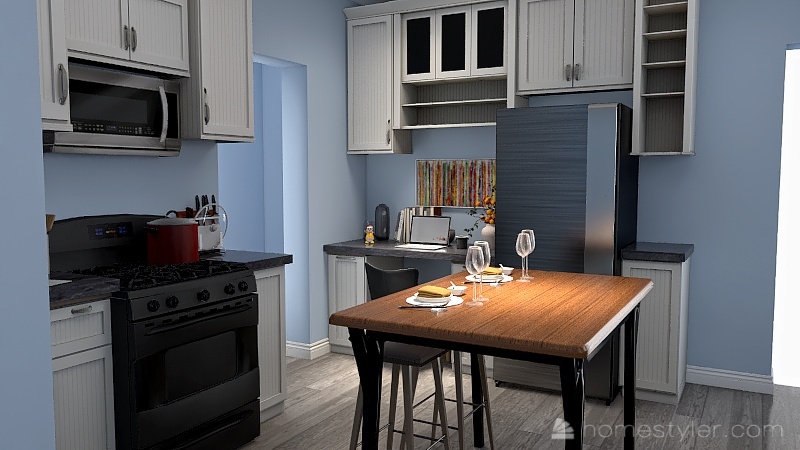 Beth's Kitchen 3d design renderings