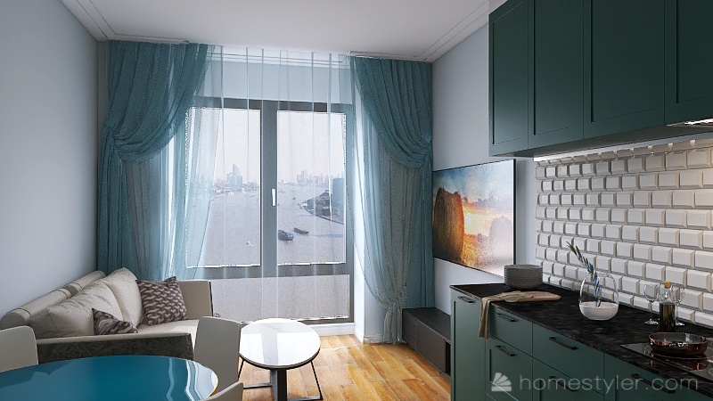 Copy of План квартиры 2 3d design renderings