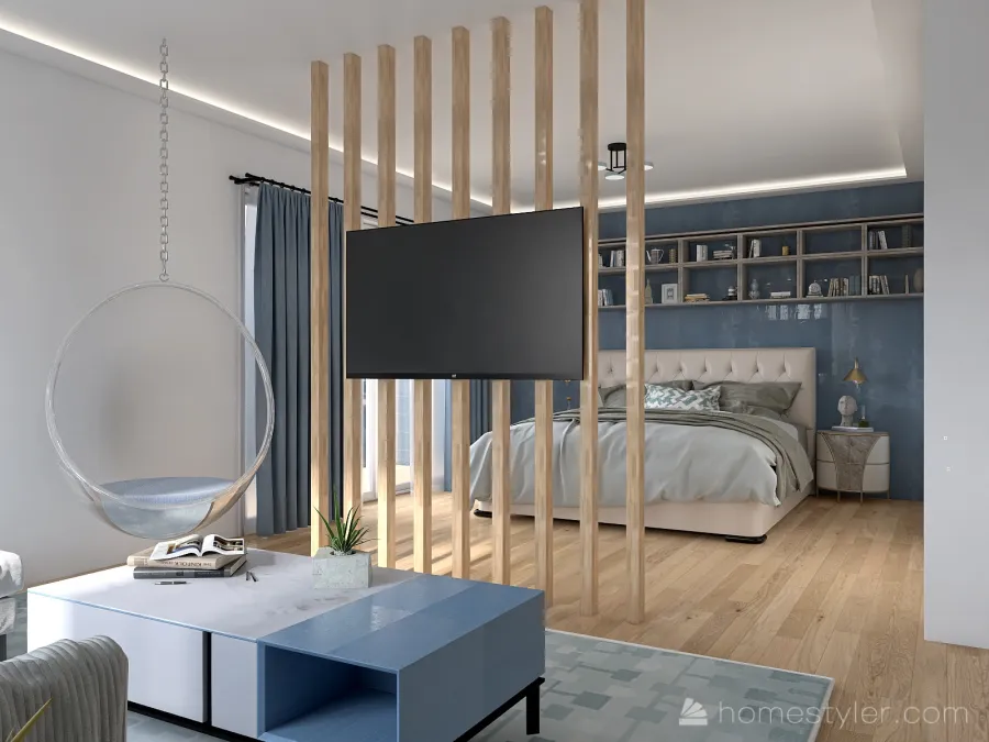 Apartamento Pequeno 3d design renderings