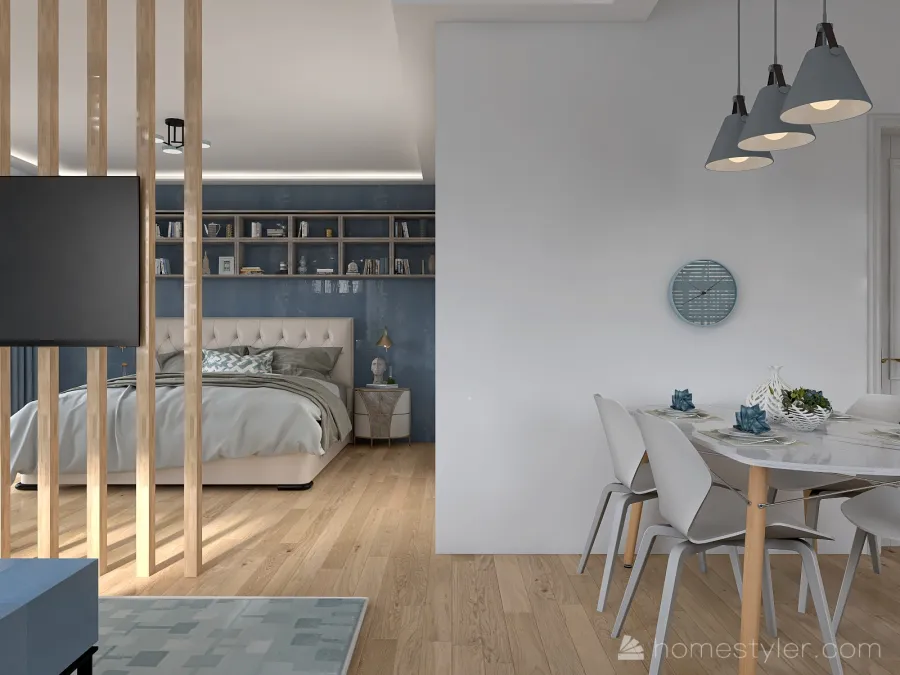 Apartamento Pequeno 3d design renderings