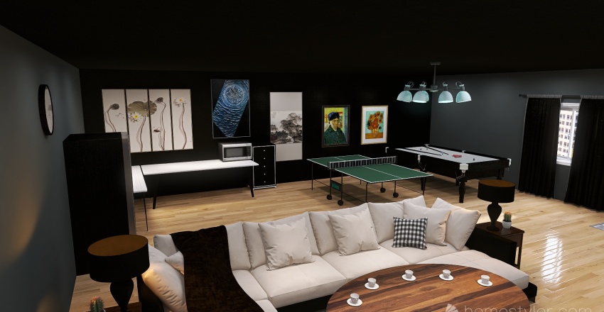 U2A4 Entertainment bonus room Ha, Kevin 3d design renderings