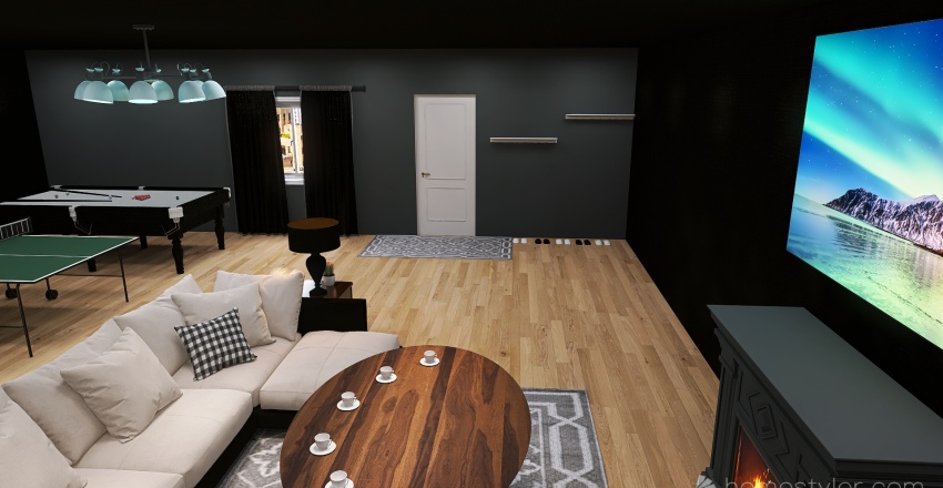 U2A4 Entertainment bonus room Ha, Kevin 3d design renderings