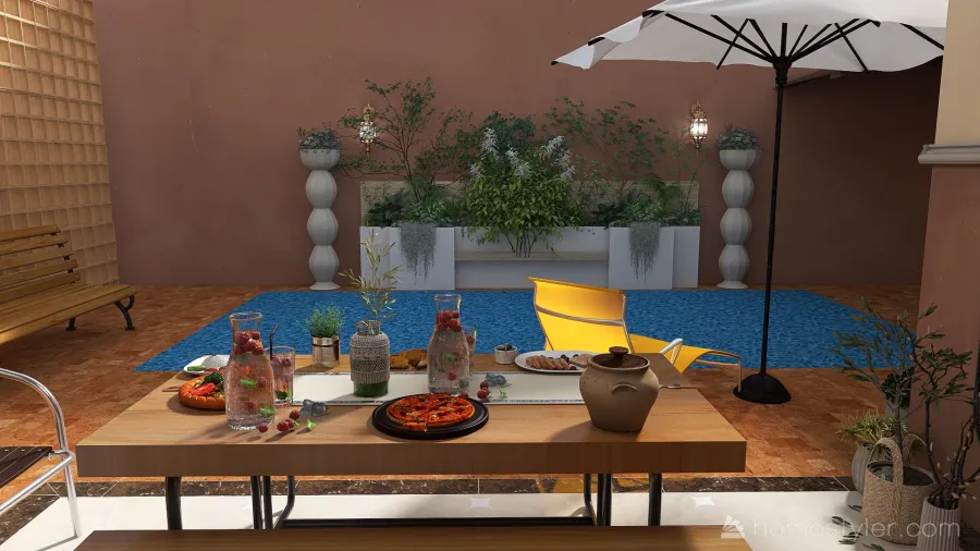 Espaço Gourmet PSV 3d design renderings