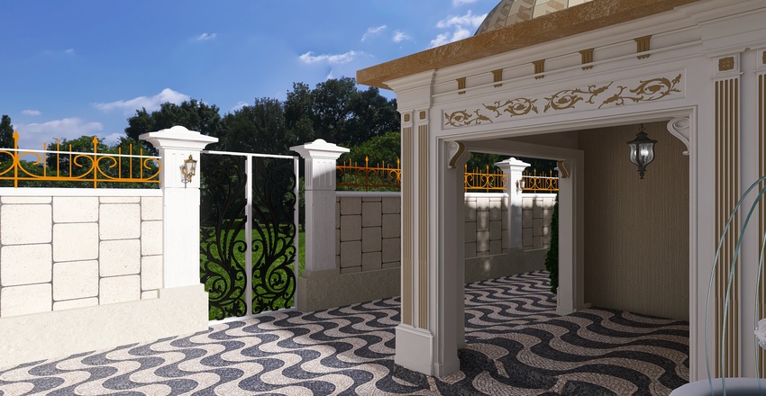Moroccan style Interior Design Render