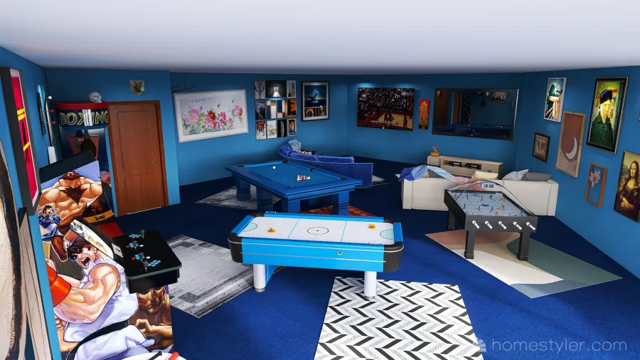 U2A4 Entertainment Bonus Room Gillespie, Michael 3d design renderings