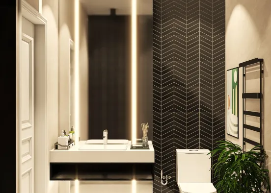 Grand Hayat - Main bathroom Design Rendering