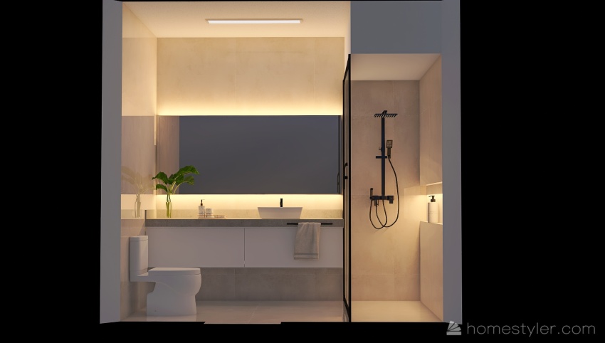 Banheiro escandinavo LOW COST - TAMANHO G 3d design picture 5.99