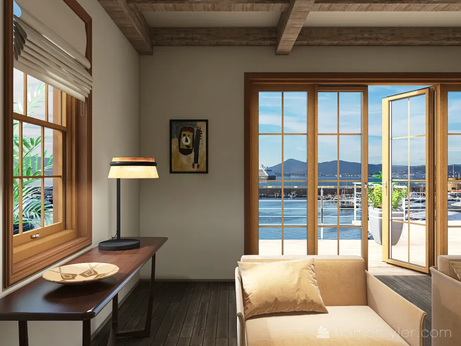 waterfront villa 3d design renderings