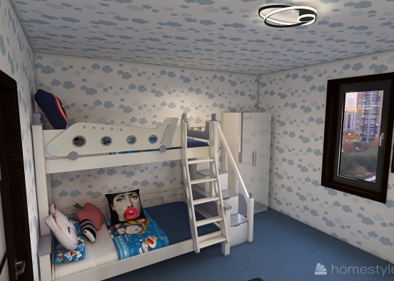 kid's Room Design Rendering