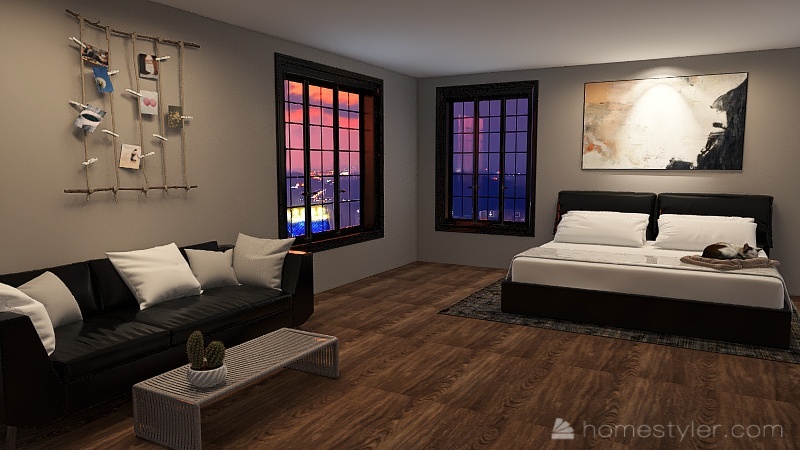 Paris Apartment Interior Design Render