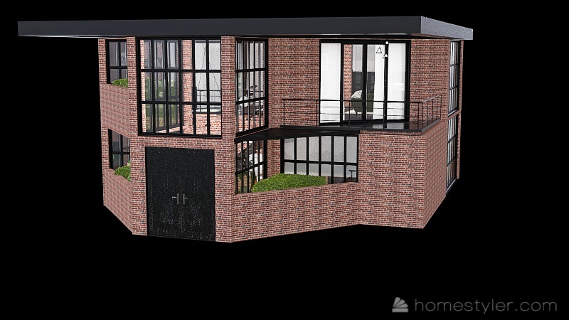 Modern loft apartment 3d design renderings