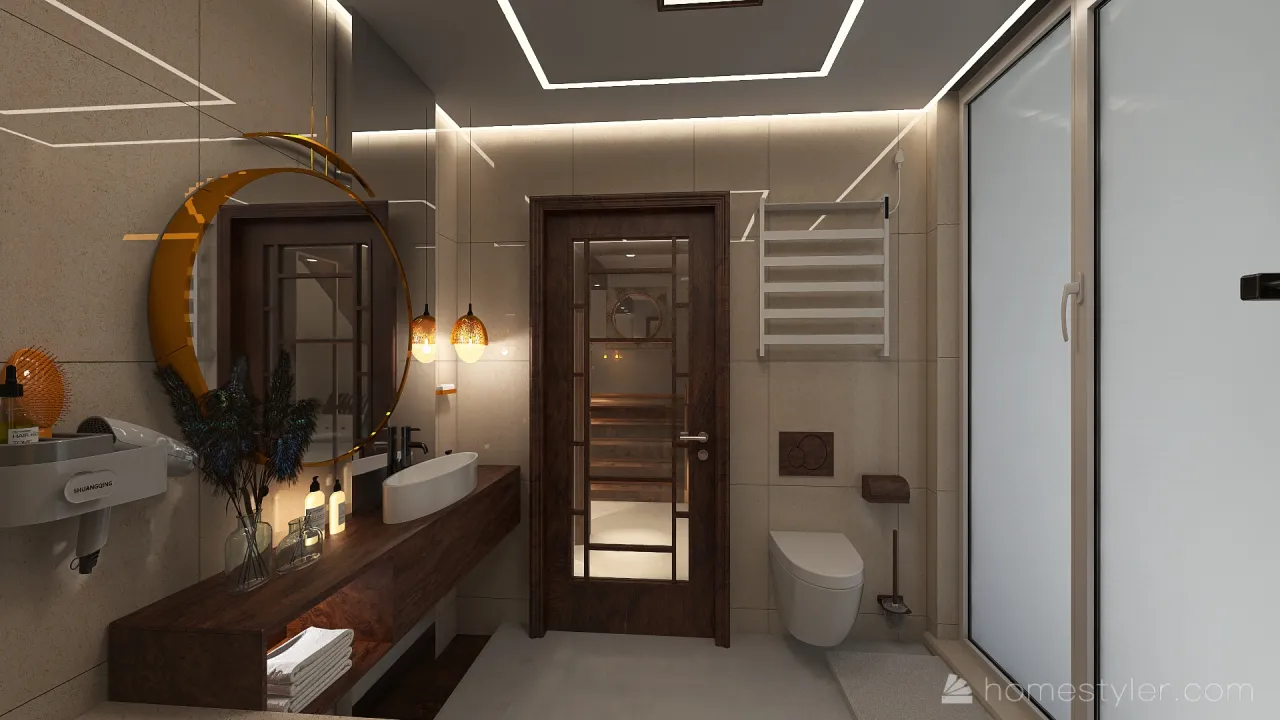 Bathroom 3d design renderings