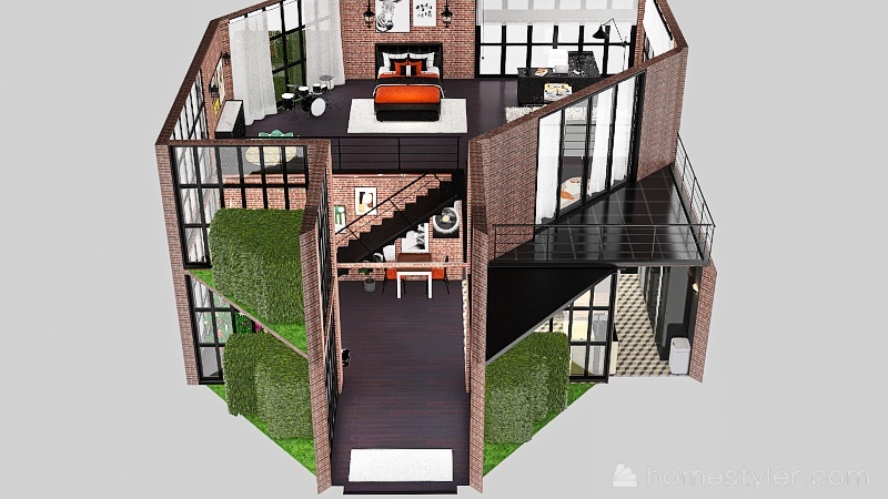 Modern loft apartment 3d design picture 244.61