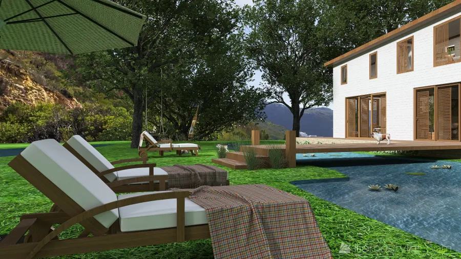 Rustic Farmhouse @Anna's WoodTones 3d design renderings