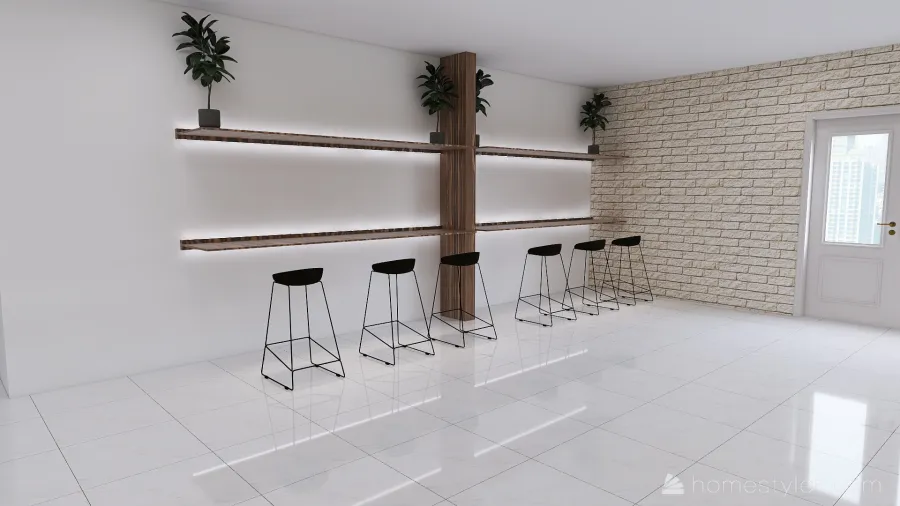 U2A6 coffee house Ha, Kevin 3d design renderings