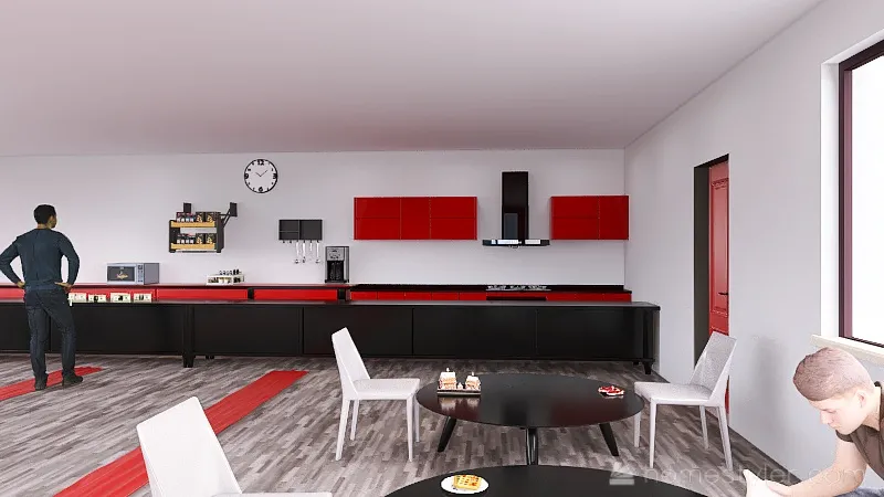 U2A6 Coffee House Maksymyshyn, Blake 3d design renderings