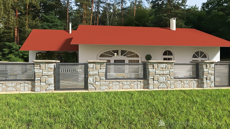 maison dans les bois 3d design renderings
