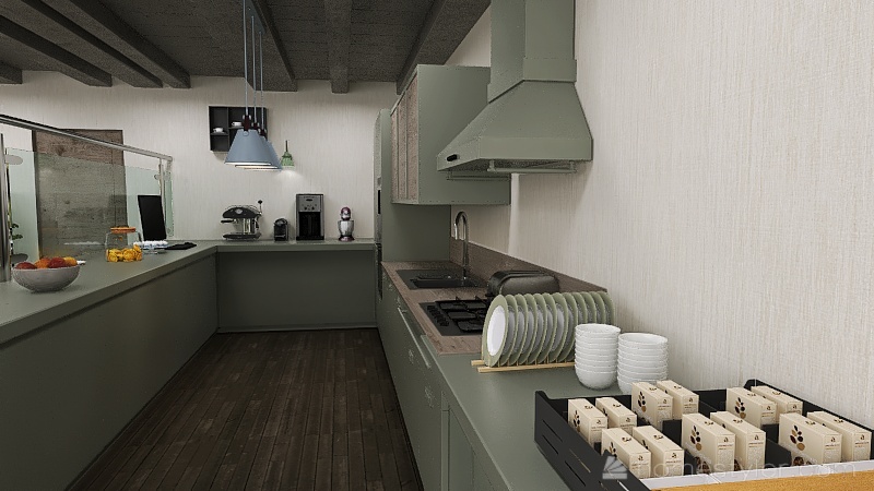 U2A6 Coffee House Lalonde, Neva 3d design renderings