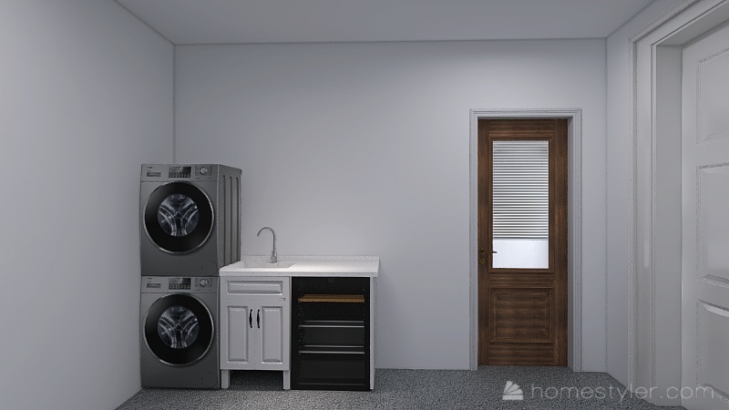 Basement with Suite 3d design renderings
