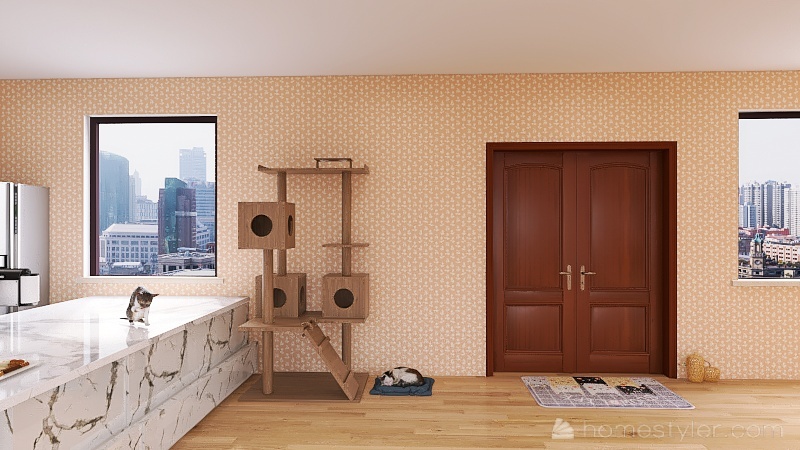 Coffe house robins tamara 3d design renderings