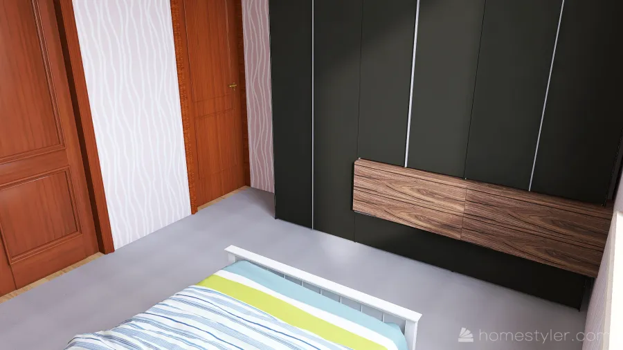 Extra Bedroom 3d design renderings