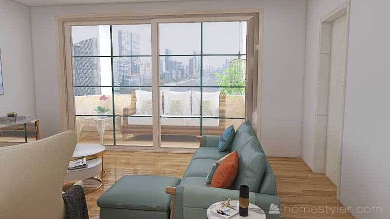apartamento comteporanio 3d design renderings