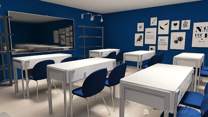 Meeting room Blueberry 3d design renderings