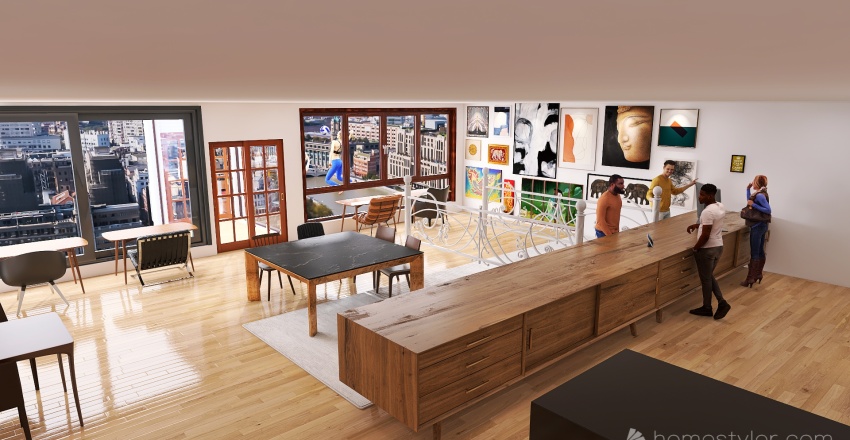 U2A6 Coffee House Gillespie, Michael 3d design renderings