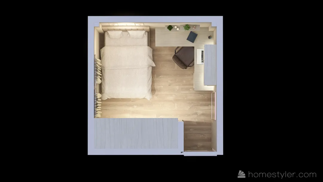 Proyecto Dormitorio Antonella R. 3d design renderings