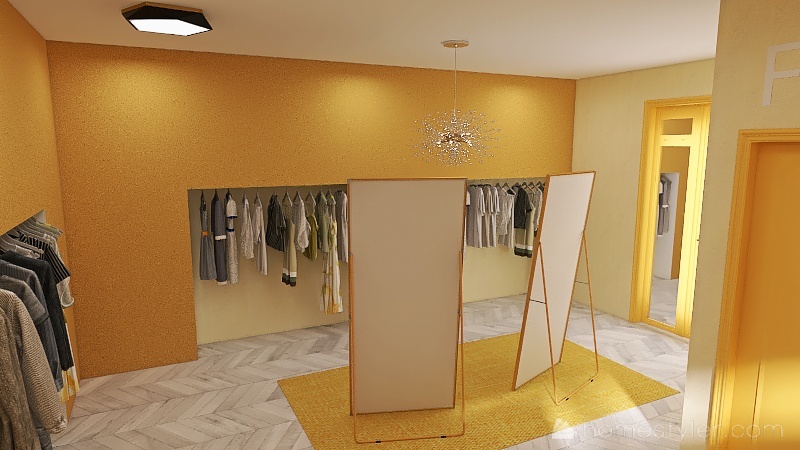 Clothing Store 3d design renderings