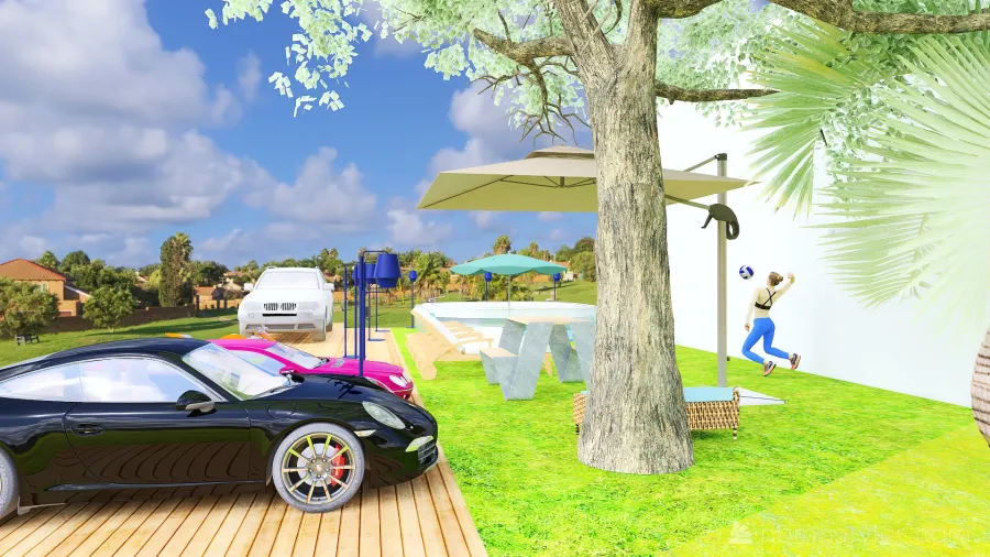 Casa de Praia 3d design renderings